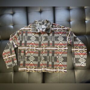 Patterned Bomber Jacket